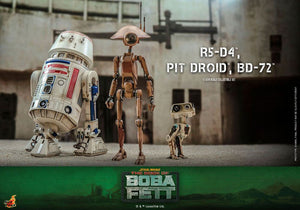 HOT TOYS TMS086 1/6 Star Wars Boba Fett R5-D4, PIT Droid, BD-72