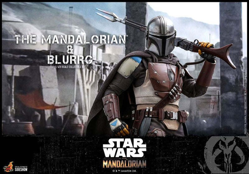 Hot Toys 1/6 Star Wars The Mandalorian: Mandalorian & Blurrg Collectible Set