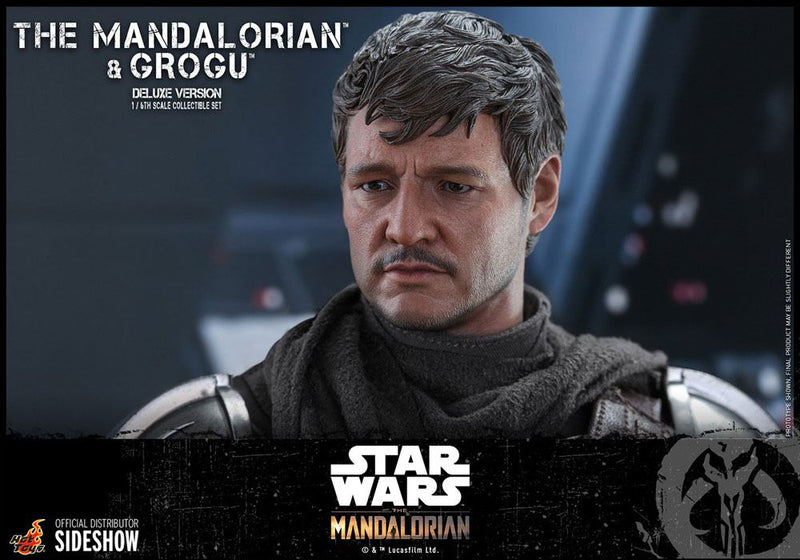 Hot Toys 1/6 Star Wars The Mandalorian: The Mandalorian and Grogu Collectible Set Deluxe Version