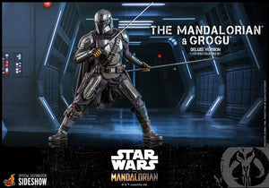 Hot Toys 1/6 Star Wars The Mandalorian: The Mandalorian and Grogu Collectible Set Deluxe Version