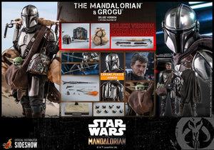 Hot Toys 1/6 Star Wars The Mandalorian: The Mandalorian & The Child Set DLX + Swoop Bike