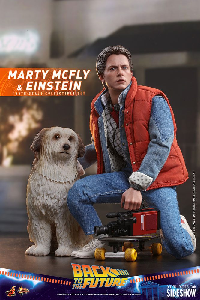 Hot Toys 1/6 Regreso Al Futuro: Marty McFly & Einstein Exclusive