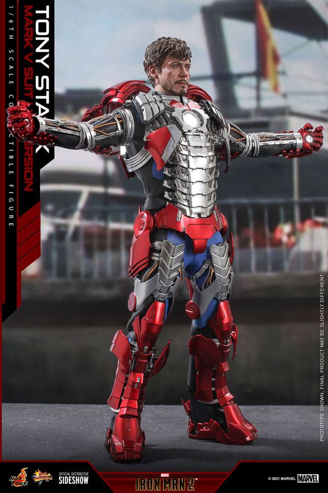 Hot Toys 1/6 Iron Man 2: Tony Stark Mark V Suit Up Version