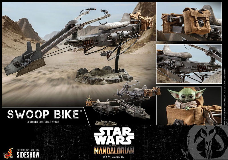 Hot Toys 1/6 Star Wars The Mandalorian: The Mandalorian & The Child Set + Swoop Bike