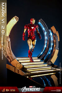 Hot Toys MMS688 1/6 Marvel's Avengers IRON MAN MARK VI (2.0) WITH SUIT-UP GANTRY