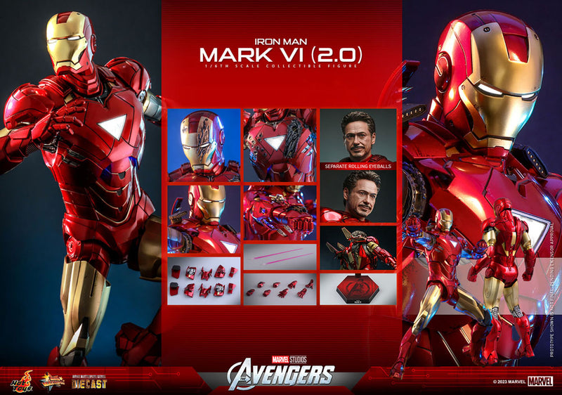 Hot Toys MMS687 1/6 Marvel's Avengers IRON MAN MARK VI (2.0)