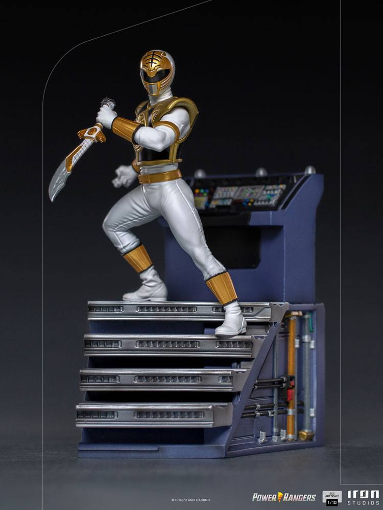 Power Rangers Estatua 1/10 BDS Art Scale White Ranger 22 cm