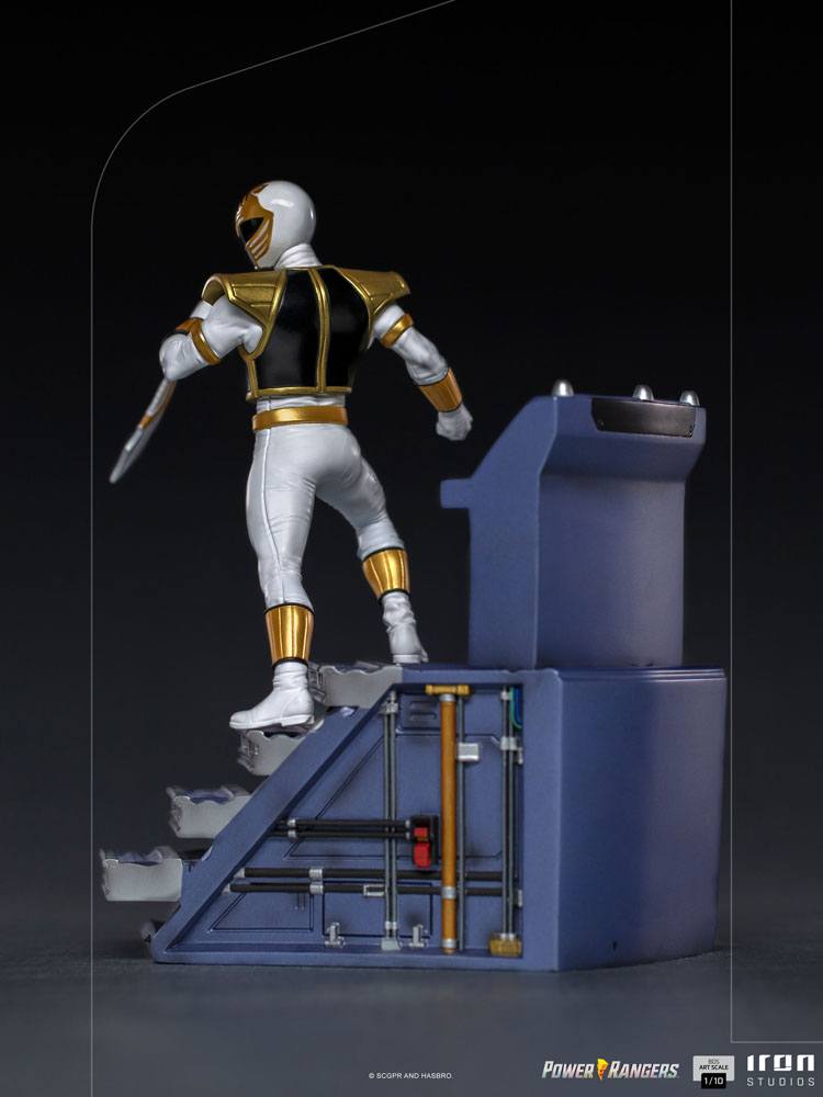 Power Rangers Estatua 1/10 BDS Art Scale White Ranger 22 cm