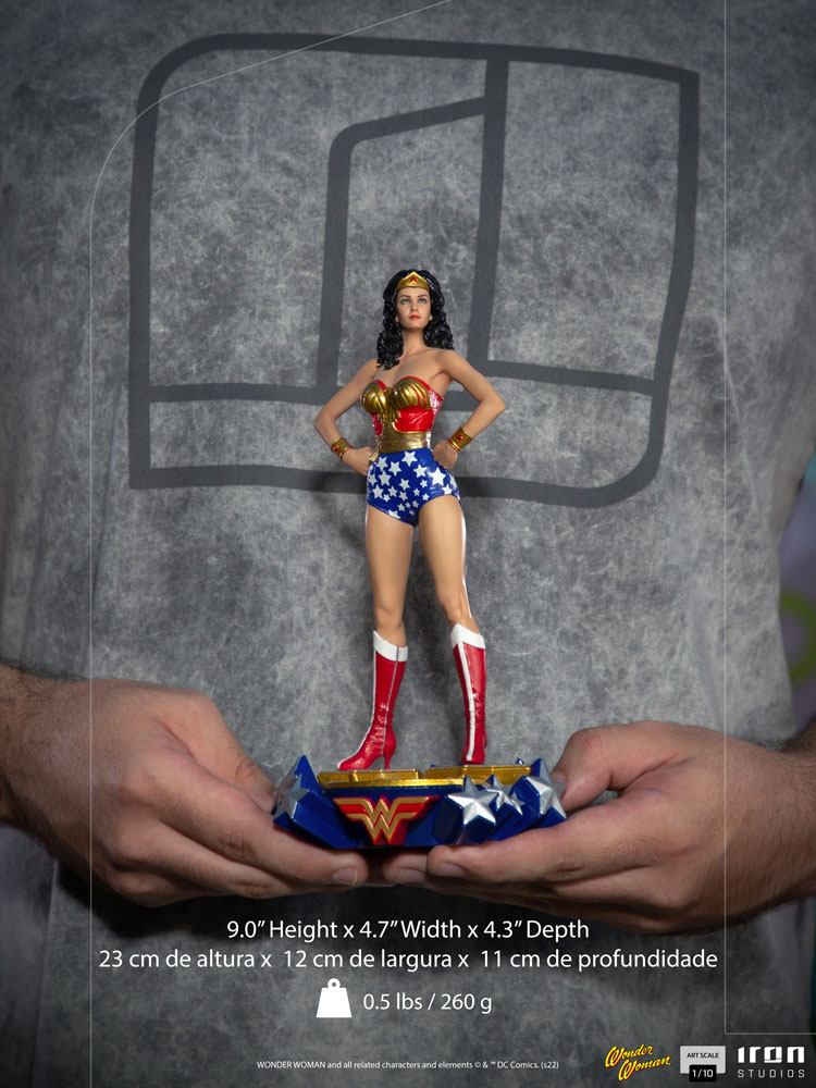 DC Comics Estatua 1/10 Deluxe Art Scale Wonder Woman Lynda Carter 23 cm