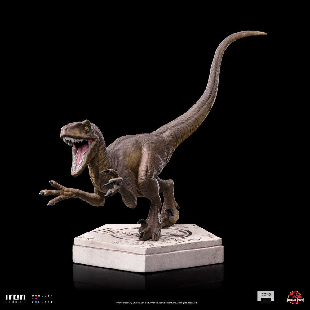Jurassic World Icons Estatua Velociraptor A 9 cm