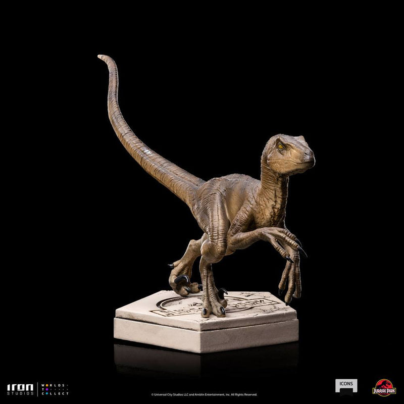 Jurassic World Icons Estatua Velociraptor B 9 cm