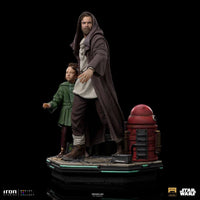 Star Wars: Obi-Wan Kenobi Estatua Deluxe Art Scale 1/10 Obi-Wan & Young Leia 20 cm