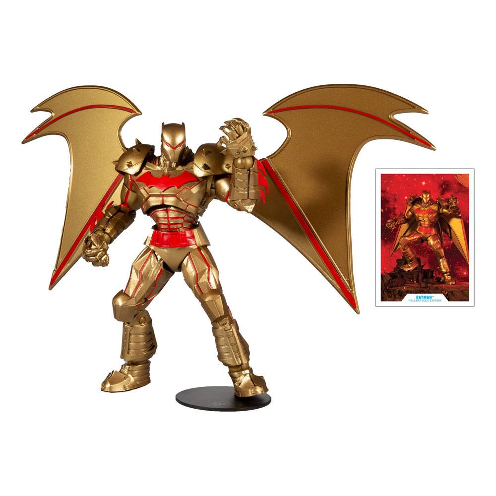 DC Multiverse Figura Batman Hellbat Suit (Gold Edition) 18 cm