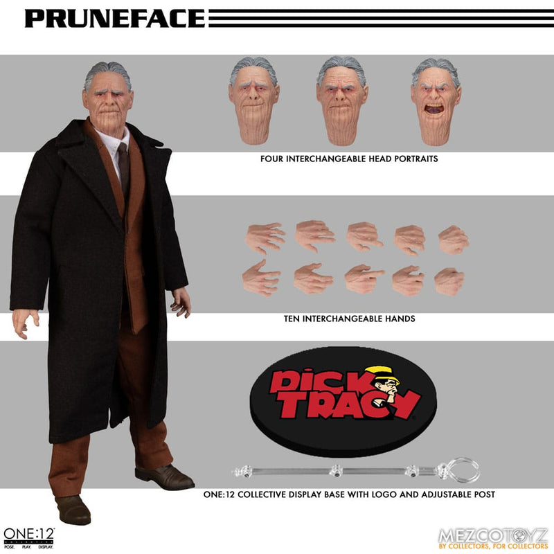 Dick Tracy Figura 1/12 Pruneface 17 cm