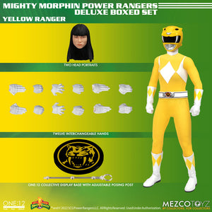 Mezco Mighty Morphin Power Rangers Figuras 1/12 Power Rangers Deluxe Steel Box Set 16 - 17 cm