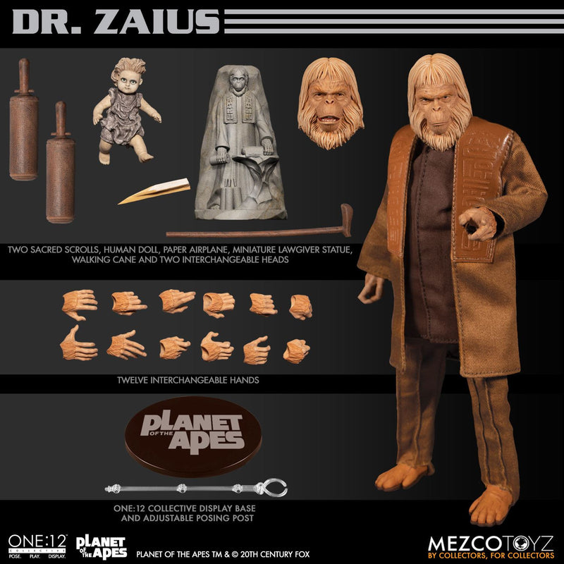 El Planeta de los Simios Figura 1/12 Dr. Zaius 16 cm