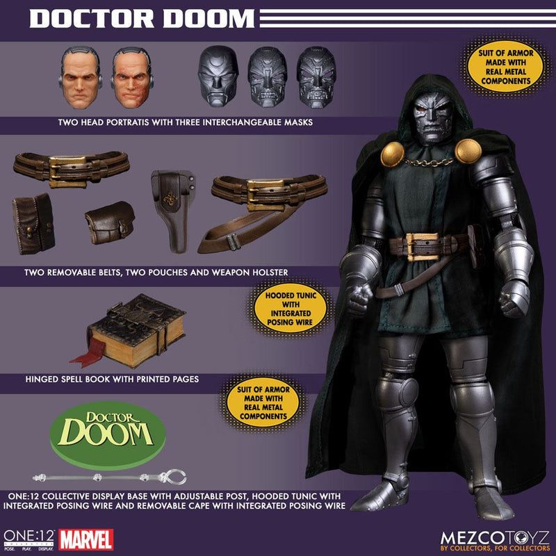 Marvel Figura 1/12 Doctor Doom 17 cm