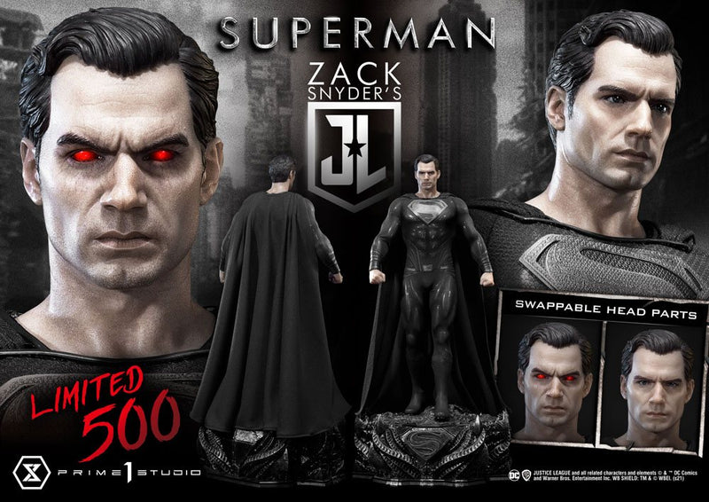 Justice League Estatua Superman Black Suit Edition 84 cm