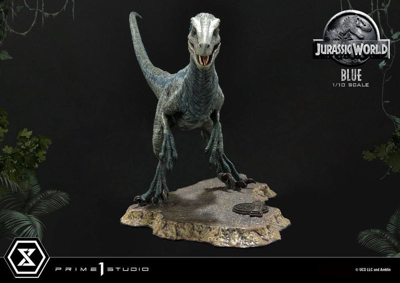 Jurassic World: Fallen Kingdom Estatua Prime Collectibles 1/10 Blue (Open Mouth Version) 17 cm