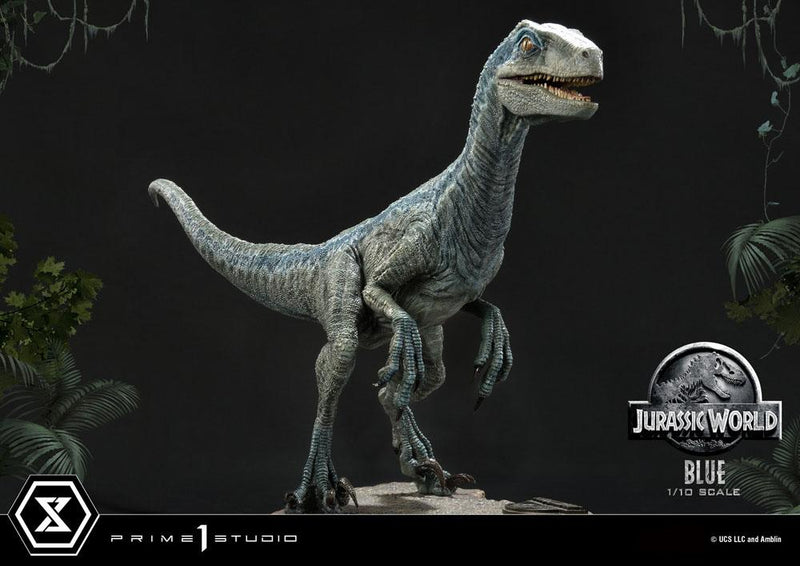 Jurassic World: Fallen Kingdom Estatua Prime Collectibles 1/10 Blue (Open Mouth Version) 17 cm