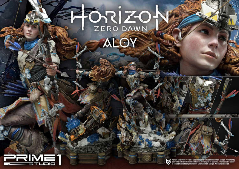 Horizon Zero Dawn Estatua 1/4 Aloy Shield Weaver Armor Set 70 cm