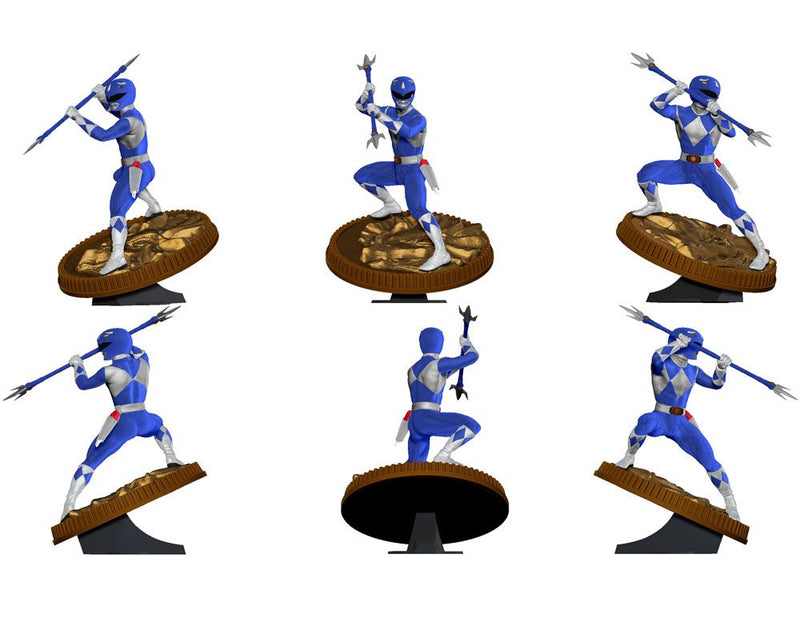 Mighty Morphin Power Rangers Estatua PVC Blue Ranger 23 cm