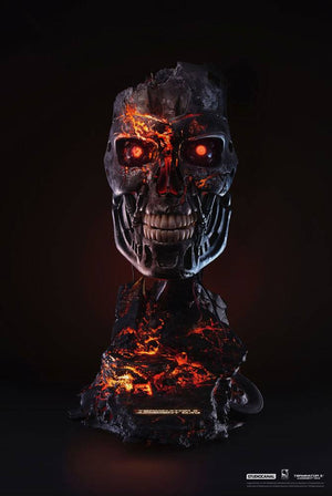 Terminator 2: el juicio final Réplica 1/1 Máscara de T-800 Endoskeleton Battle Damaged Version 46 cm