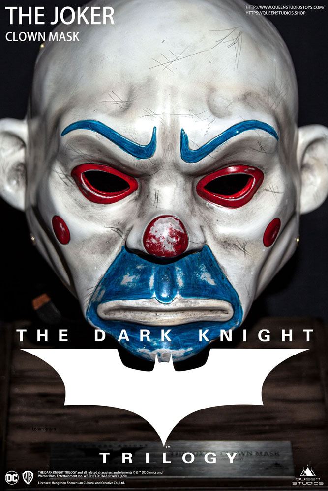 The Dark Knight Réplica 1/1 Máscara de Joker 36 cm