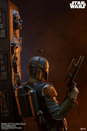 Star Wars Estatua Premium Format Boba Fett and Han Solo in Carbonite 70 cm