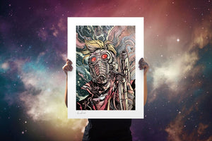 Marvel Litografia Star-Lord 46 x 61 cm - enmarcado