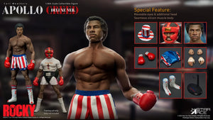 Star Ace Rocky Figura 1/6 Apollo Creed Deluxe Version 36 cm
