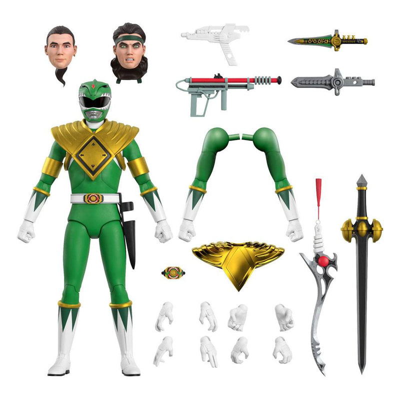 Mighty Morphin Power Rangers Galácticos Figura Ultimates Green Ranger 18 cm