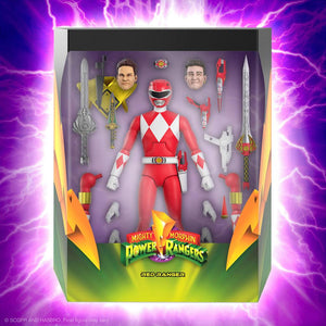 Mighty Morphin Power Rangers Galácticos Figura Ultimates Red Ranger 18 cm