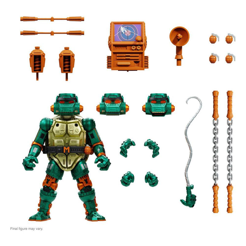 Tortugas Ninja Figura Ultimates Warrior Metalhead Michelangelo 18 cm