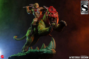 Masters of the Universe Estatua He-Man and Battle Cat Classic Deluxe 59 cm